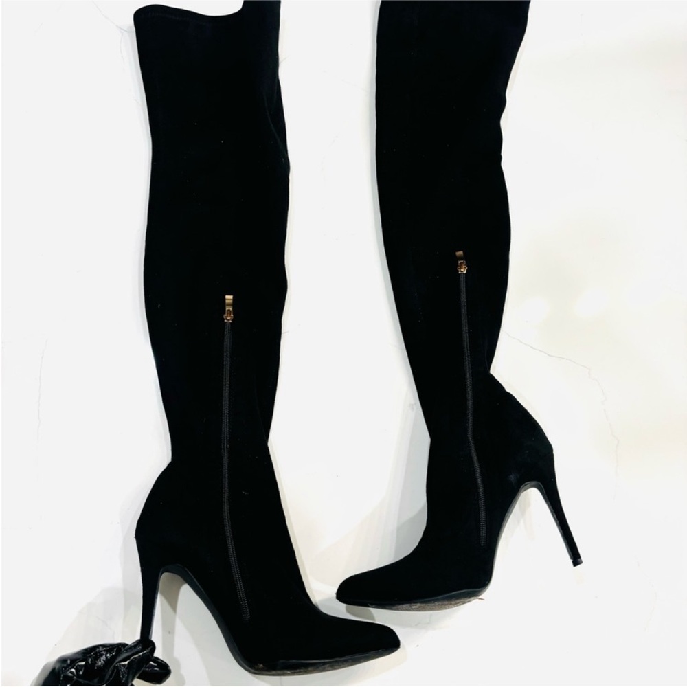 Women’s Black High Heel Over-the-Knee Boots